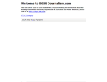 Tablet Screenshot of bgsujournalism.com
